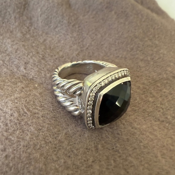 DAVID YURMAN ALBION RING, ONYX & DIAMOND - Picture 4 of 11